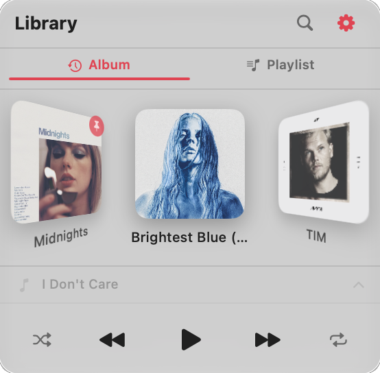 Toggle Music: Cover Flow